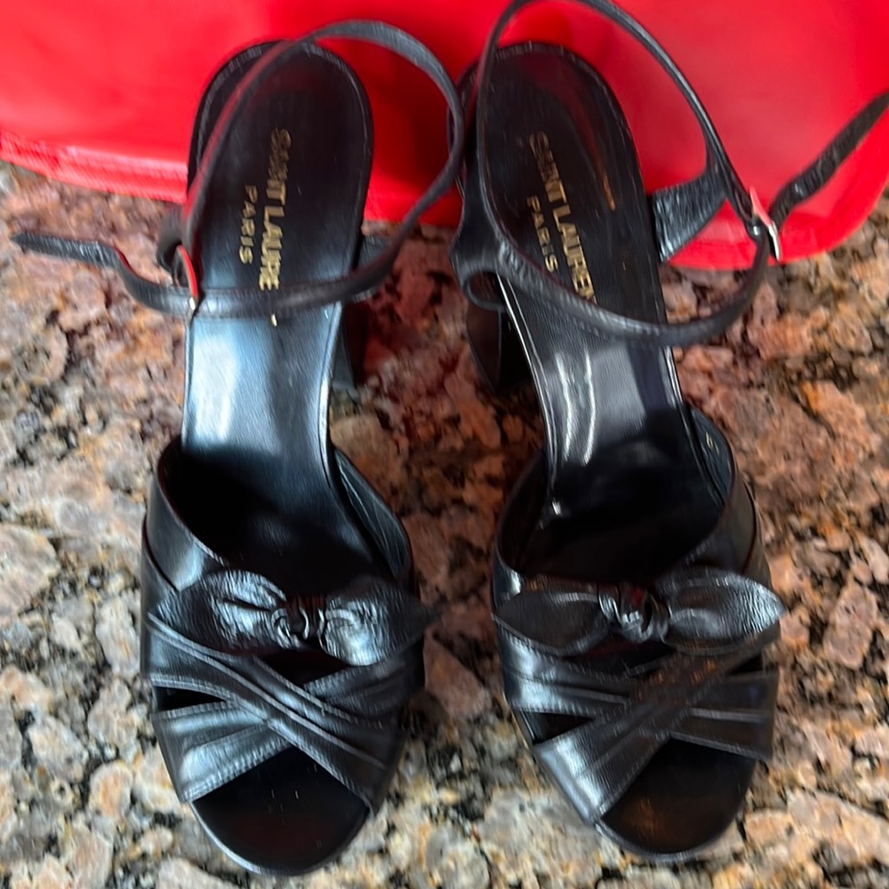 Saint Laurent black 5 1/2 Hill shoe
